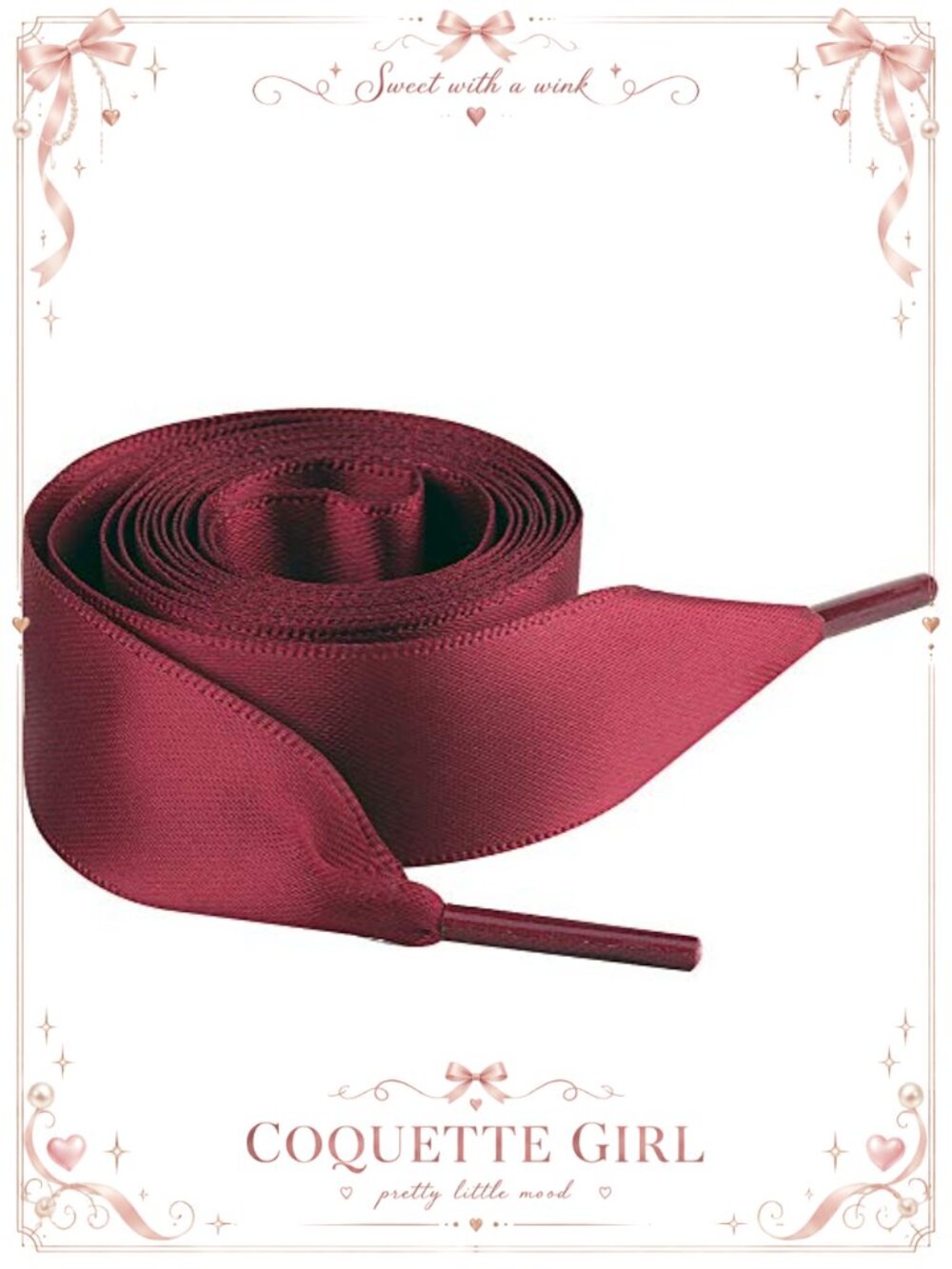 2cm Silk Satin Ribbon Shoelaces Flat Laces for Sneakers Pumps